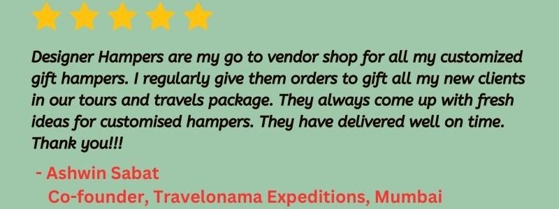 I ordered customized hampers